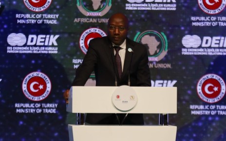 Rwandan prime minister Dr Edouard Ngirente during the 2nd Turkey-Africa Economic and Business Forum