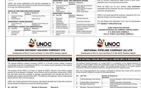 Jobs at Uganda National Oil Company