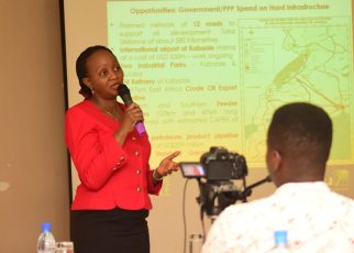 The head of Oil and Gas at the dfcu Bank Harriet Kiwanuka