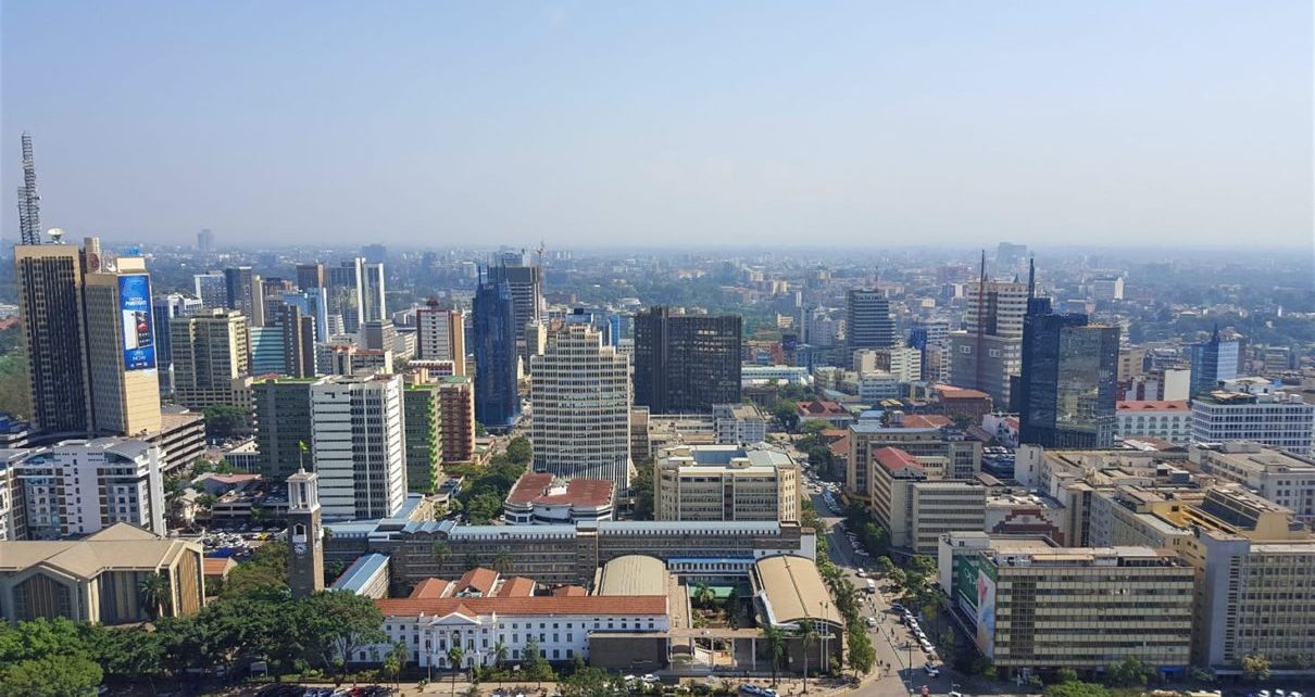 Nairobi city, kenya. Kenya’s emergence from a period of political uncertainty should see it’s GDP growth rebound to 5.4% this year after it dropped to 4.9% in 2017 (between 2012 and 2016 growth averaged 5.5%).
