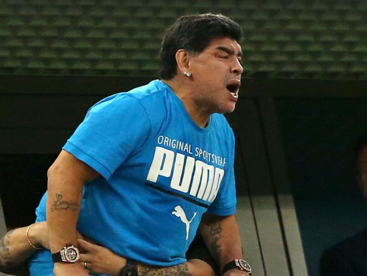 Maradona has also undergone two gastric bypass operations to control his weight and received treatment for alcohol abuse.