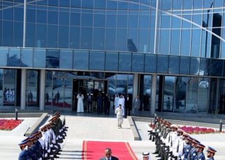 Somaliland President Musa Bihi as he arrived in the United Arab Emirates recently