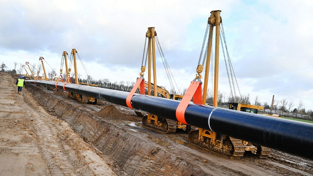 A gas Pipeline in Russia.