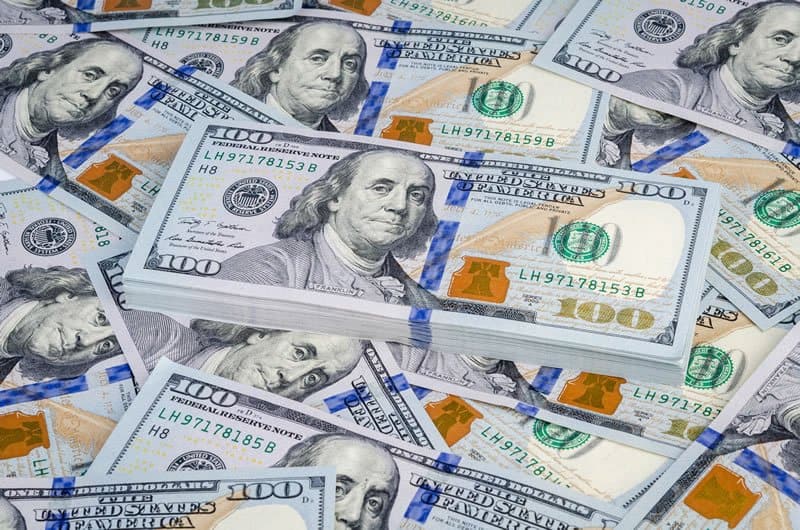 The U.S. dollar was stronger against a basket of other currencies on Monday ahead of an expected Federal Reserve rate cut on Wednesday.