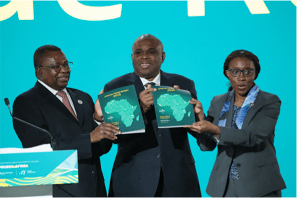Afreximbank’s Africa Trade Report 2019 was launched at the Afreximbank Annual Meetings by Amb. Albert Muchanga, Commissioner for Trade and Industry of the African Union Commission, and Prof. Benedict Oramah, President of Afreximbank