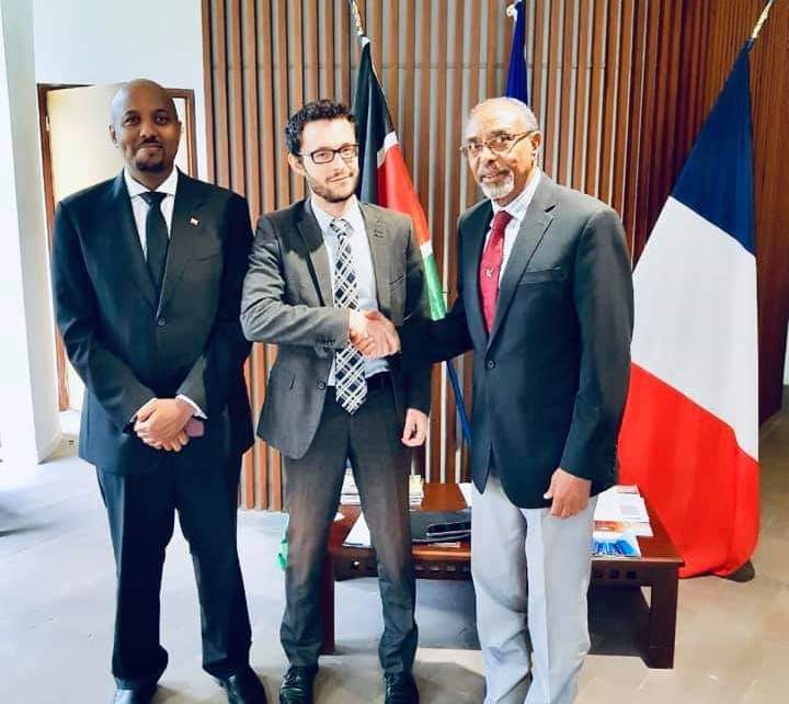 Somaliland's Managing director for Civil Aviation and Airports Authority Abdi Mohammed Rodol during a meeting with the French Commercial Attached at the France embassy in Nairobi recently said there are massive openings in aviation