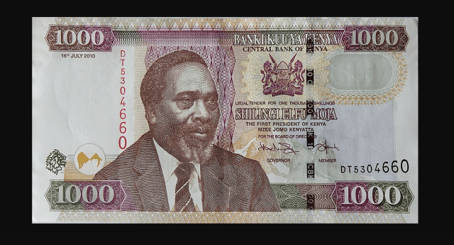 The Old KES1000. This Bank note will cease to be legal tender on October 1, 2019.