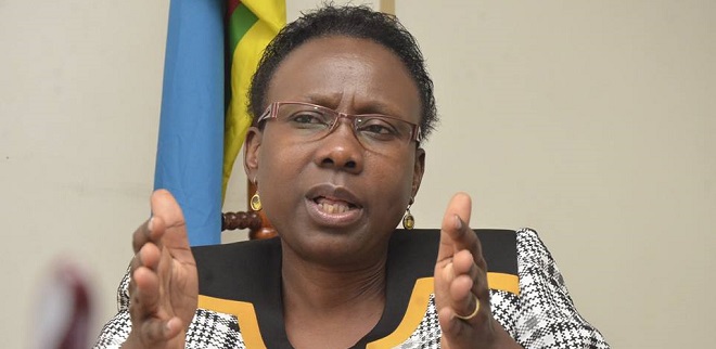 Health Minister Dr Jane Ruth Aceng