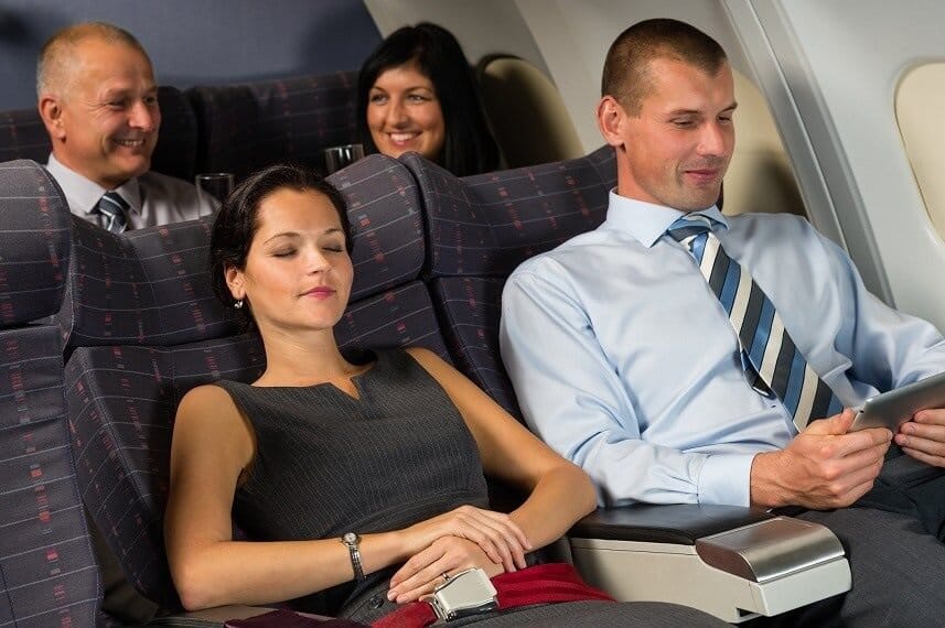 Airline Passengers are becoming less engaged in person with each other while travelling on planes according to a recent survey.
