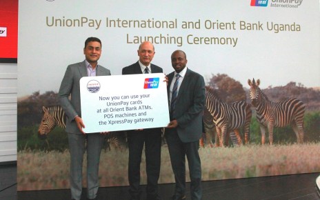 Orient Bank Uganda Limited and UnionPay International have announced a partnership in which all UnionPay Cards are accepted at all ATMs and POS terminals of Orient Bank, one of the leading and fastest-growing banks in Uganda.