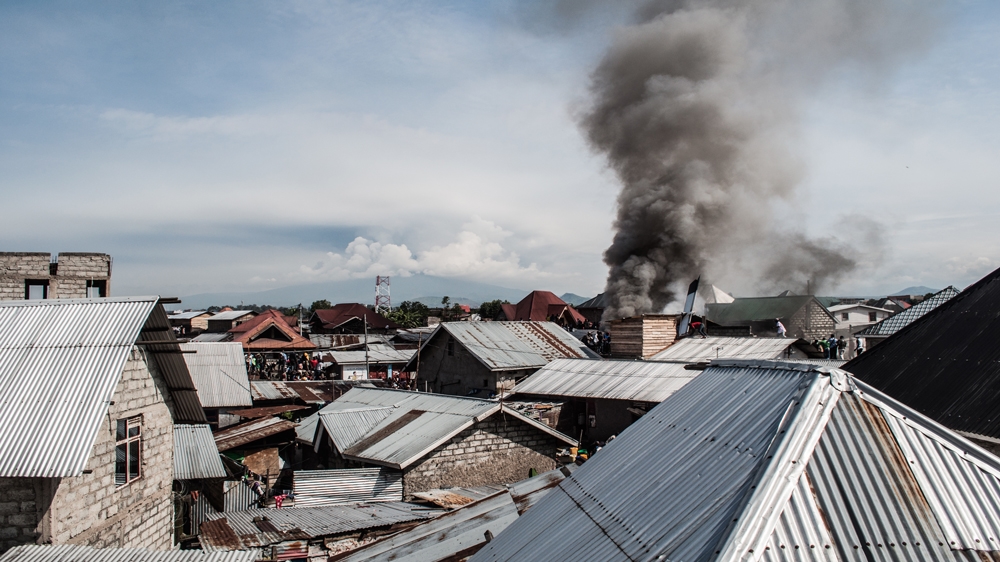 A small passenger plane crashed shortly after take-off on Sunday killing at least 25 people, including some on the ground, in the Democratic Republic of the Congo (DRC).