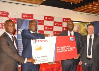 Total Uganda Limited and Stanbic Bank Uganda have announced a partnership that will see customers with prepaid Total Fuel Cards top-up more conveniently at over 1,500 Stanbic Agents across the country.