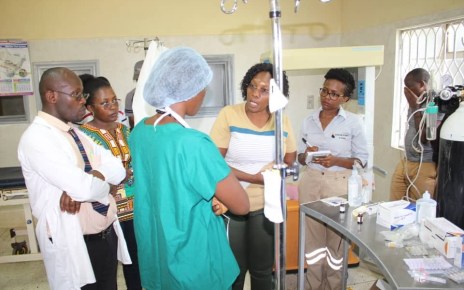 Dr Diana Atwine, the Permanent Secretary of the Ministry of Health (MoH) last week led a team from the Petroleum Authority of Uganda (PAU) and the Ministry of Health and other key stakeholders in an assessment of health facilities along the East African Crude Oil Pipeline (EACOP) corridor.