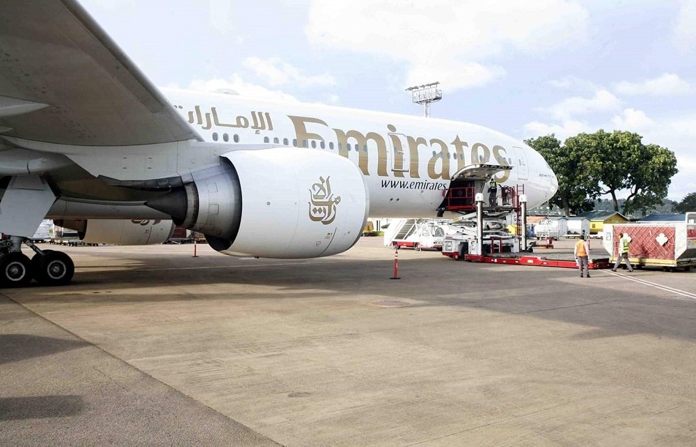 Emirates SkyCargo has utilised the cargo capacity on its Boeing 777-300ER passenger freighter aircraft to facilitate the movement of goods to and from Uganda.
