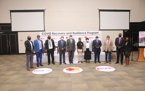 With the easing of the lockdown and slow recovery of the economy impacted by the  Covid-19 pandemic, BRAC Uganda Bank and BRAC Uganda NGO with support from Mastercard Foundation have launched the ‘COVID Recovery and Resilience Program’ to enable COVID-19 Prevention activities, support recovery of Micro, small and medium Enterprises that were greatly affected by the pandemic and to provide digital solutions for the BRAC Uganda Bank Clients.