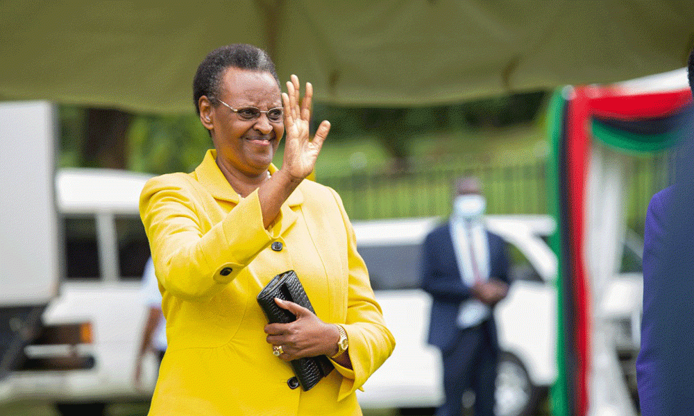 First Lady Expressed Gratitude as She Laid Foundation Stone