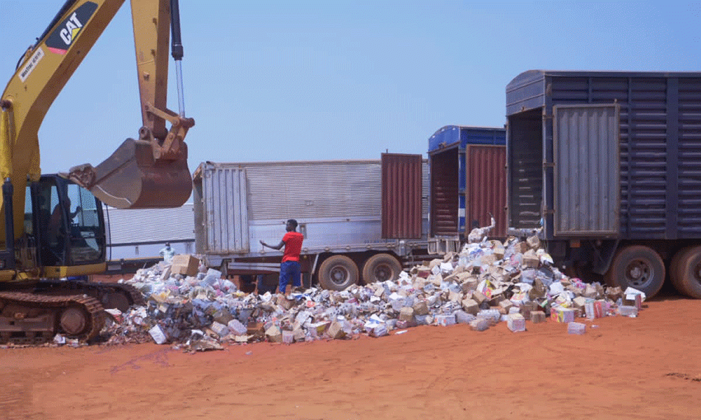 URA Destroys Beverages Found Without Digital Tax Stamps
