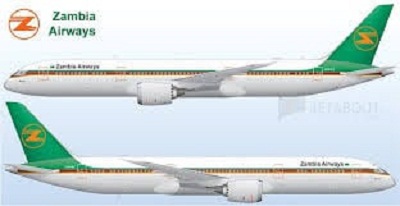 Artistic impressions of Zambia Airways.