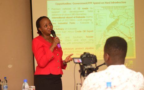 The head of Oil and Gas at the dfcu Bank Harriet Kiwanuka