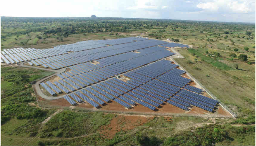 The Soroti solar plant in Uganda. By supporting small to medium-sized projects the current energy deficit in Africa can be rapidly reduced at a lower cost with a focus on many small and smart projects.