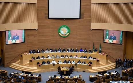 Delegates at the 32nd African Union (AU) summit at the AU headquarters in Ethiopia's capital Addis Ababa