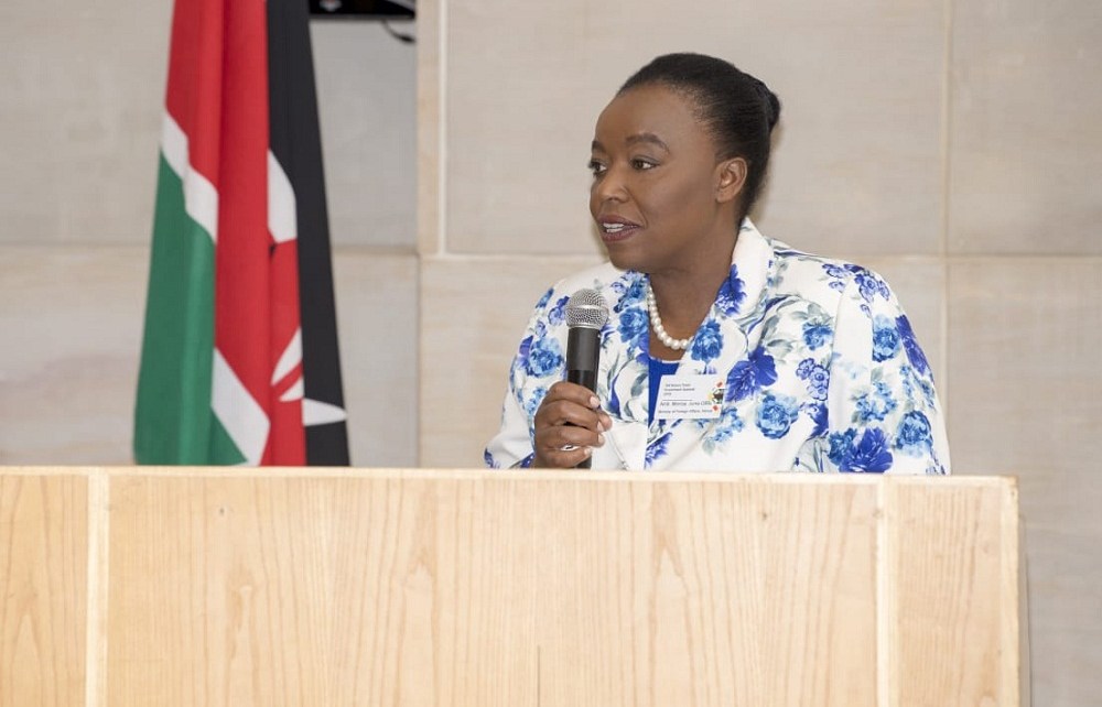 Kenya's Cabinet Secretary for Foreign Affairs, (Dr) Monica Juma.