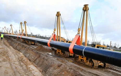 A gas Pipeline in Russia.