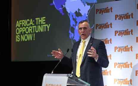 Resolute's John Welborn addressing Africa Downunder 2019