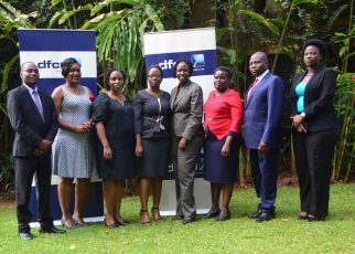 Members of the Women in Business Council with some of dfcu bank management
