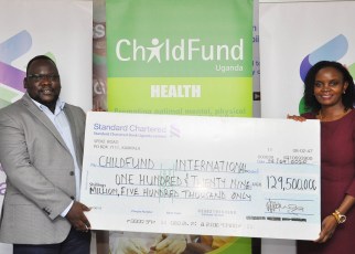 ChildFund Uganda Country Program has received UGX 129 million from Standard Chartered Bank Uganda towards the ongoing response to COVID19 prevention for Kampala Metropolitan Area in the divisions of Rubaga, Makindye, Nakawa and parts of Wakiso district.